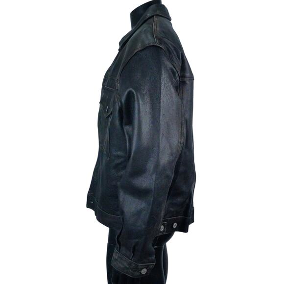 Screen-Worn David Caruso Black Leather Jacket. Cold Around the Heart (1997) - Picture 7 of 12